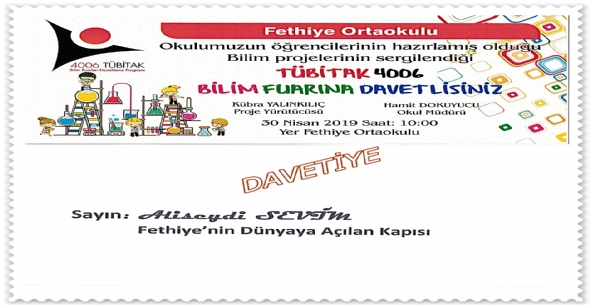 TBTAK 4006 - Bilim Fuarna Davetlisiniz - Fethiye Malatya